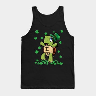 Awesome St Patricks Day Adorable Turtle Tank Top